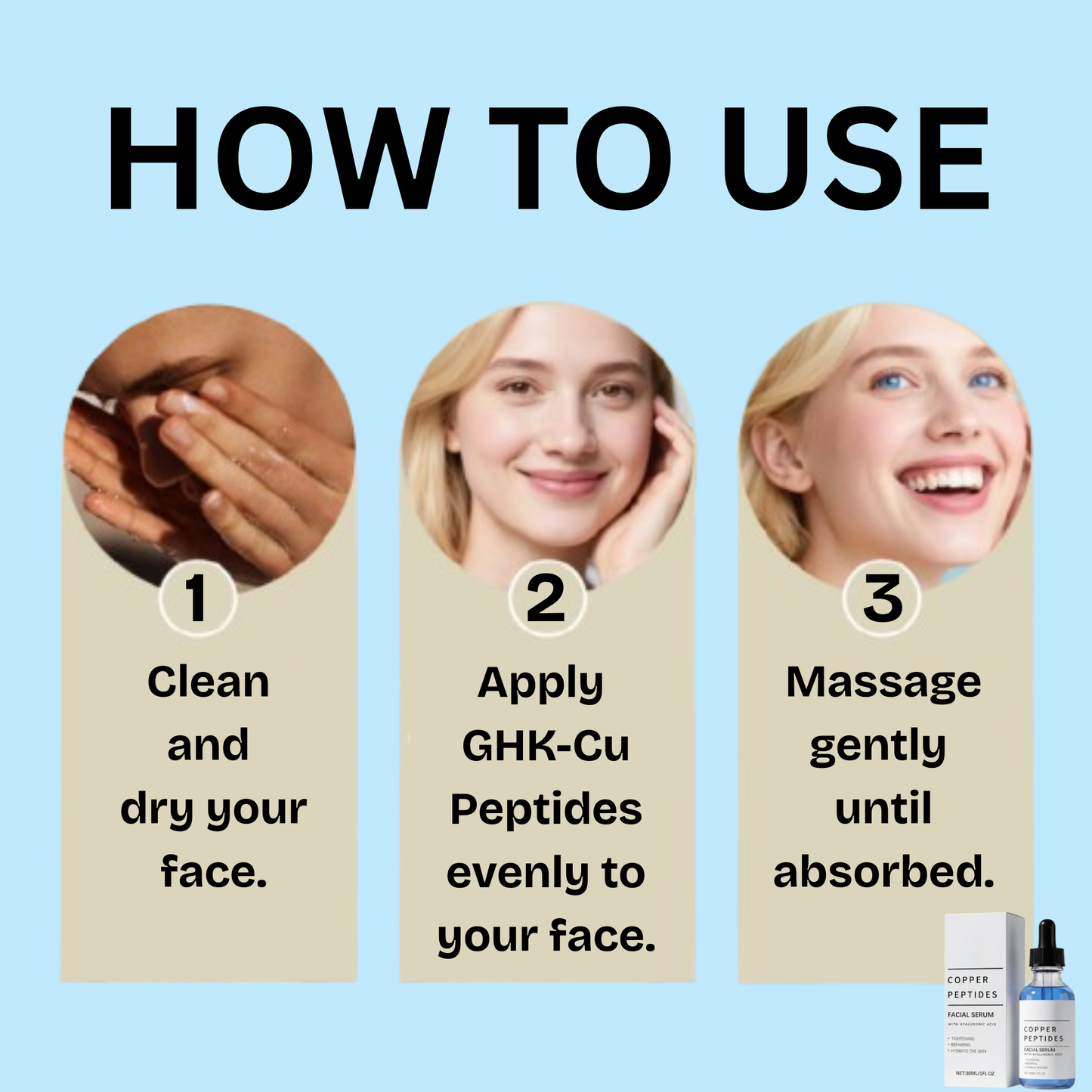 GHK-Cu Peptides Facial Serum