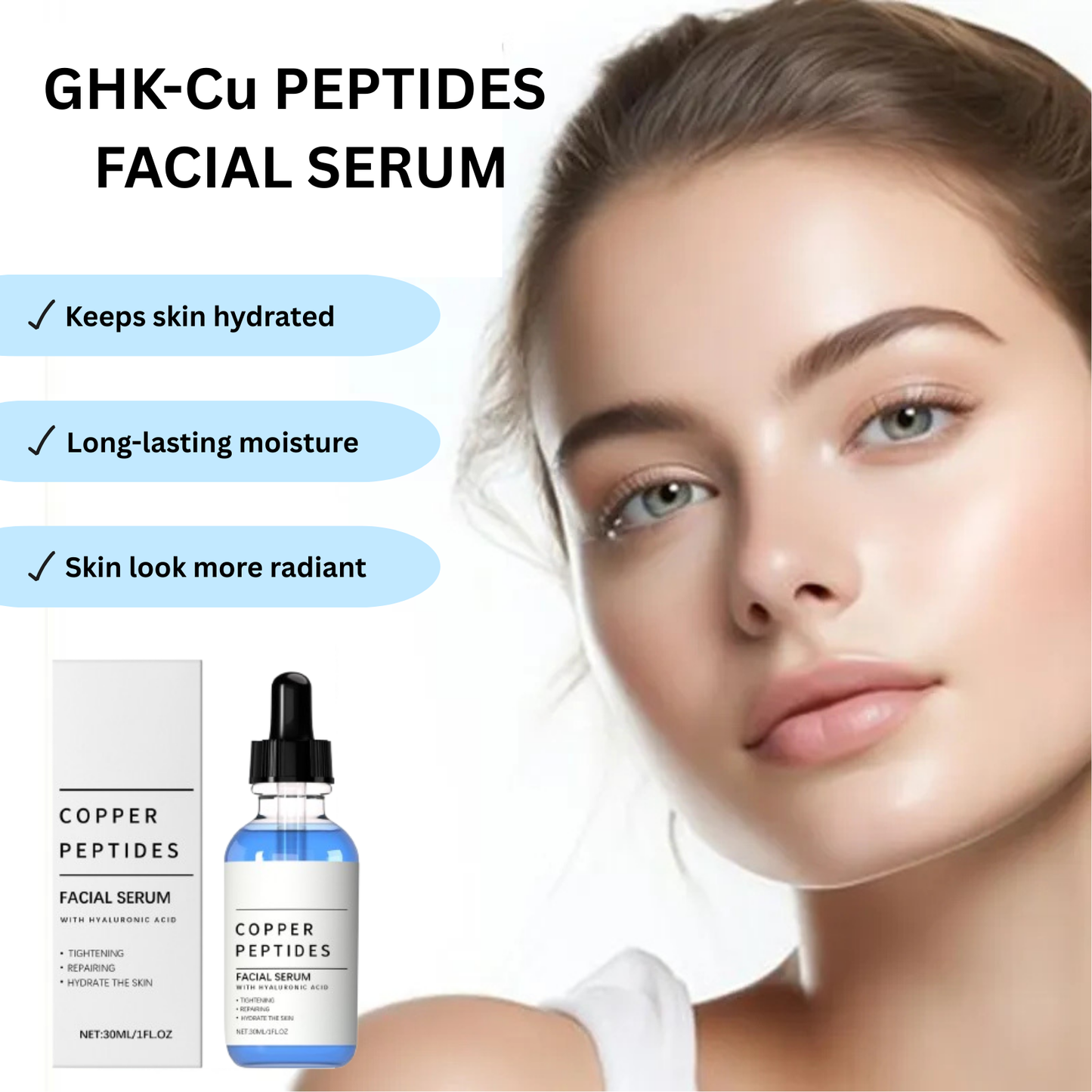 GHK-Cu Peptides Facial Serum