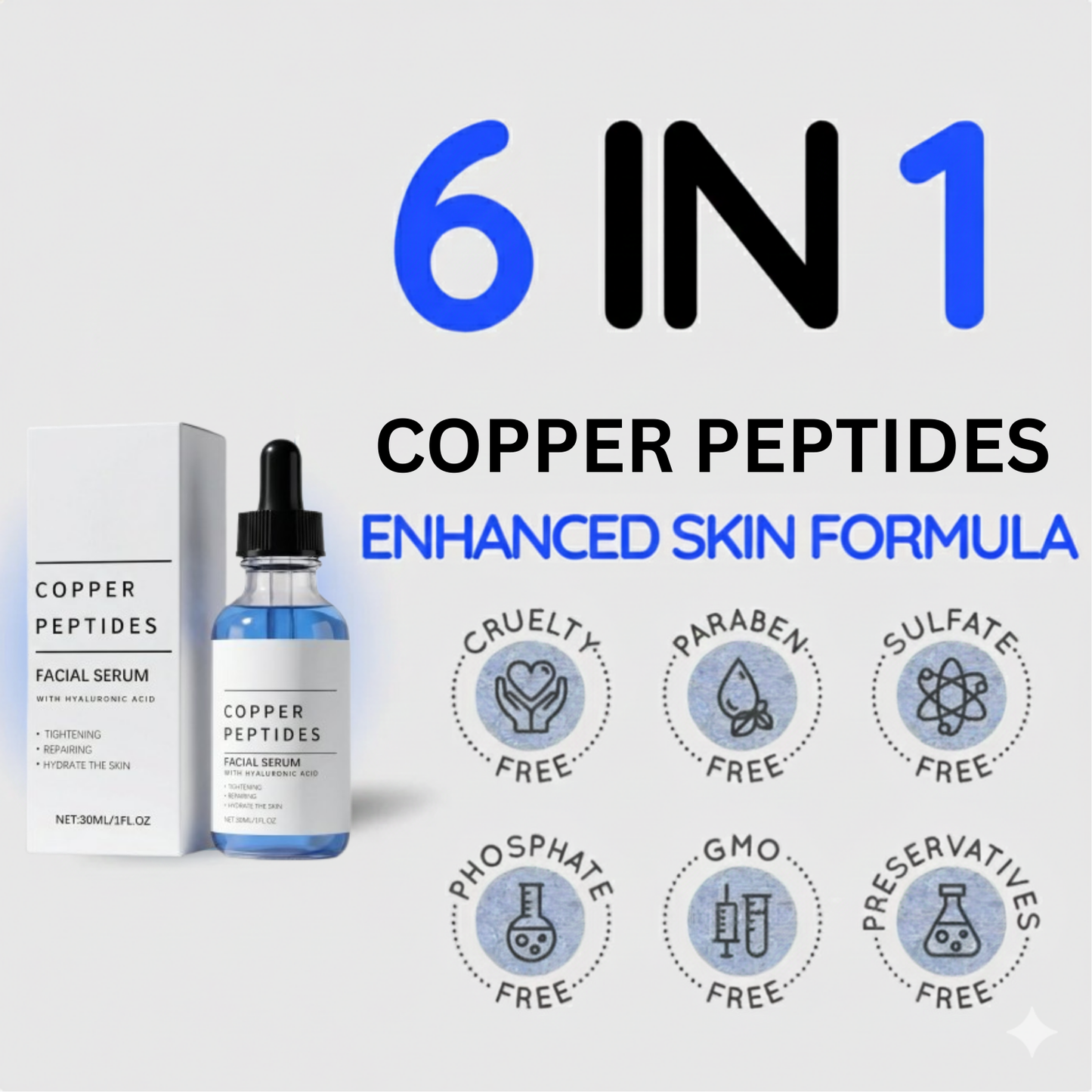 GHK-Cu Peptides Facial Serum